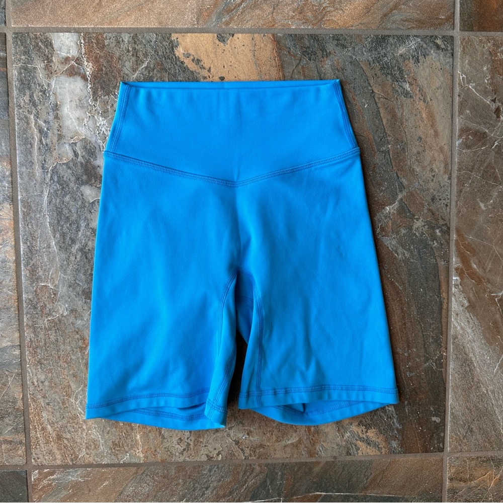 Liaison The Label Biker Shorts XS Blue High Waist Stretch Activewear